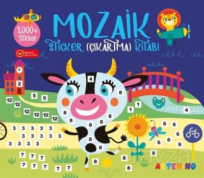 Mozaik Sticker (1.000+ Çıkartma) Kitabı - Lacivert - 1