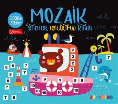 Mozaik Sticker (1.000+ Çıkartma) Kitabı - Siyah - 1