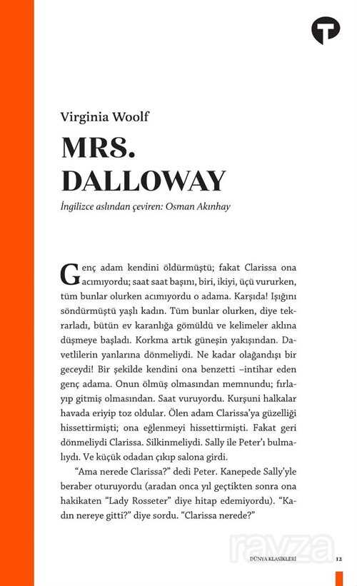 Mrs. Dalloway - Turkuvaz Kitap