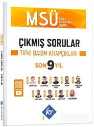 MSÜ Çıkmış Sorular Son 9 Yıl Tıpkı Basım Kitapçıkları - KR Eğitim Yayınları