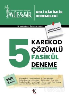Müessir Adli Hakimlik Denemeleri 2026 / Karekod Çözümlü - Kuram Kitap