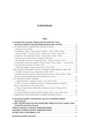 Mufassal Kâmûs-i Felsefe Felsefe Dili Olarak Türkçe’nin Ilk Sözlügü - 4
