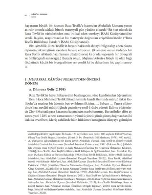 Mufassal Kâmûs-i Felsefe Felsefe Dili Olarak Türkçe’nin Ilk Sözlügü - 5