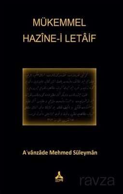 Mükemmel Hazine-i Letaif A'vanzade Mehmed Süleyman - 1