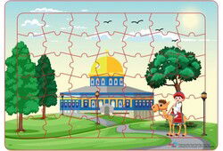 Kubbetüs Sahra Puzzle (42 Parça ) - Aksa Çocuk