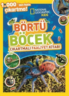 National Geographic Kids Börtü Böcek Çıkartmalı Faaliyet Kitabı - 1