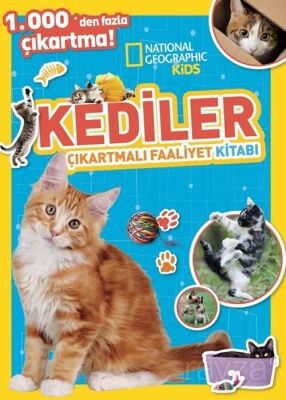 National Geographic Kids Kediler Çıkartmalı Faaliyet Kitabı - 1