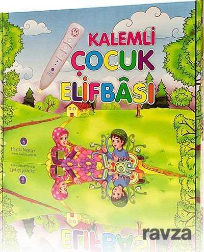 Neşeli Elifba Okuyan Kalem / Kalemli Çocuk Elifbası - Hayrat Vakfı Yayınları