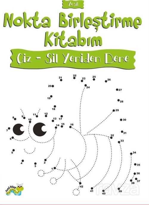 Nokta Birleştirme Kitabım Yeşil / Çiz - Sil Yeniden Dene - 1