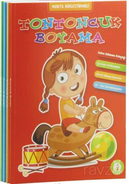 Nokta Birleştirmeli Tontoncuk Boyama seti (4 Kitap) - Ema Çocuk