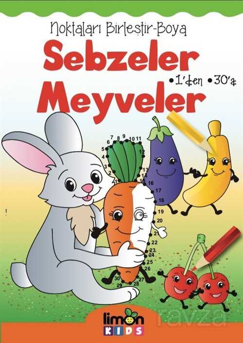 Noktaları Birleştir - Boya 1'den 30'a (Sebzeler-Meyveler) - 1