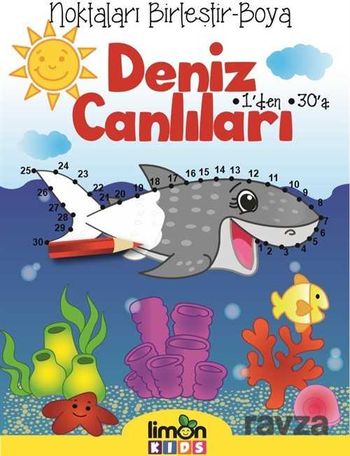 Noktaları Birleştir-Boya Deniz Canlıları - 1