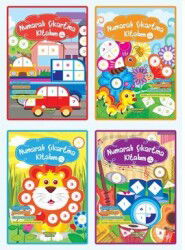 Numaralı Çıkartma Kitabım (4 lü set) - Selimer Yayınları