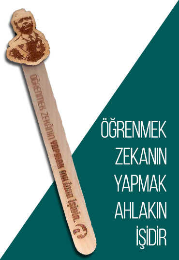 Nurettin Topçu Tahta Ayraç - Ravzakitap Kampanya