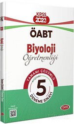 ÖABT Biyoloji Öğretmenliği Tamamı Çözümlü 5 Deneme - Data Yayınları