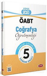 ÖABT Coğrafya Öğretmenliği Tamamı Çözümlü 5 Deneme - Data Yayınları