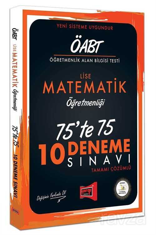 ÖABT Lise Matematik Öğretmenliği 75'te 75 10 Deneme Sınavı - 1