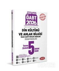 ÖABT MEB-AGS Din Kültürü ve Ahlak Bilgisi İmam Hatip Meslek Dersleri Öğretmenliği Tamamı Çözümlü 5 D - Data Yayınları