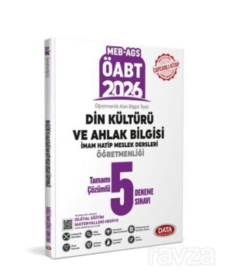 ÖABT MEB-AGS Din Kültürü ve Ahlak Bilgisi İmam Hatip Meslek Dersleri Öğretmenliği Tamamı Çözümlü 5 D - Data Yayınları