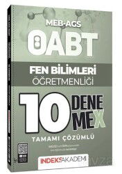 ÖABT MEB-AGS Fen Bilimleri Öğretmenliği 10 DenemeX Çözümlü - İndeks Akademi Yayıncılık