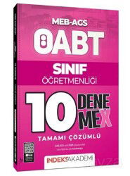 ÖABT MEB-AGS Sınıf Öğretmenliği 10 DenemeX Çözümlü - İndeks Akademi Yayıncılık