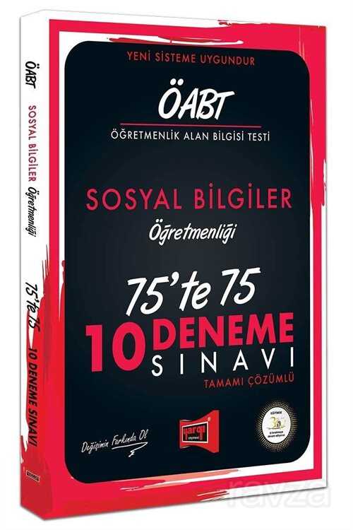 ÖABT Sosyal Bilgiler Öğretmenliği 75'te 75 10 Deneme Sınavı - 1