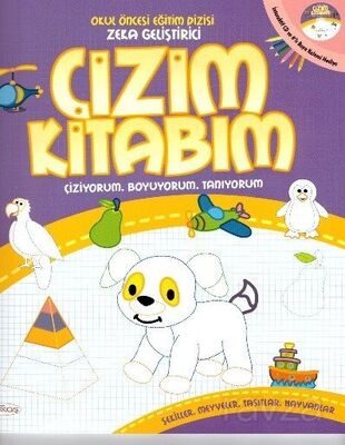 Okul Öncesi Zeka Geliştirici Çizim Kitabım(Boya Kalemi ve Cdrom İlaveli) - 1