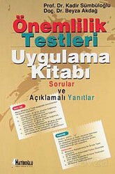 Önemlilik Testleri Uygulama Kitabı - Hatiboğlu Yayınevi