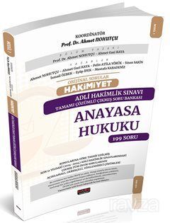 Orijinal Sorular Hakimiyet Adli Hakimlik Sınavı Anayasa Hukuku Çıkmış Soru Bankası - 1