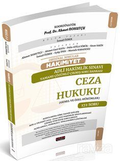 Orijinal Sorular Hakimiyet Adli Hakimlik Sınavı Ceza Hukuku Çıkmış Soru Bankası - 1