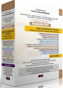 Orijinal Sorular Hakimiyet Adli Hakimlik Sınavı Çıkmış Soru Bankası Seti - 1