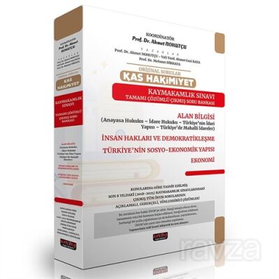 Orijinal Sorular KAS Hakimiyet Kaymakamlık Sınavı Çıkmış Soru Bankası Seti - 1