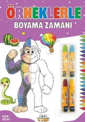 Örneklerle Boyama Zamanı - Mor Kitap - 0-6 Yaş Yayınları