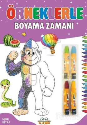 Örneklerle Boyama Zamanı - Mor Kitap - 1