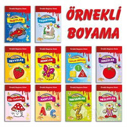 Örnekli Boyama Dizisi Renkli (10 Kitap Set) - Parıltı Yayıncılık