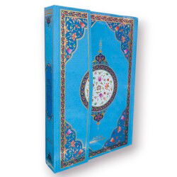 Orta Boy Kurani Kerim Makrepli Mavi - Medrese Kitabevi (Afyon)