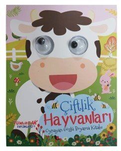 Oynayan Gözlü Boyama Kitabı / Çiftlik Hayvanları - 1