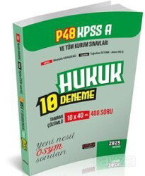P48 KPSS A Grubu Hukuk 10 Deneme - Savaş Yayınları