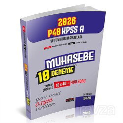 P48 KPSS A Grubu Muhasebe Tamamı Çözümlü 10 Deneme - Savaş Yayınları