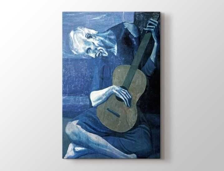 Pablo Picasso - The Old Guitarist 1903 Tablo |50 X 70 cm| - 1