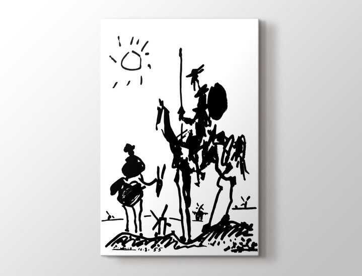 Pablo Picasso - Don Quixote Tablo |80 X 80 cm| - 1