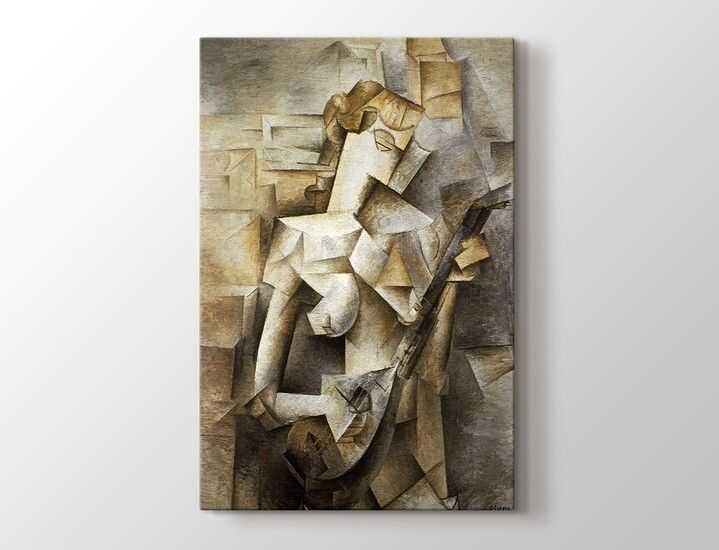 Pablo Picasso - Girl with a Mandolin Tablo |80 X 80 cm| - 1