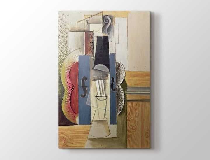 Pablo Picasso - Violin Hanging on the Wall Tablo |80 X 80 cm| - 1