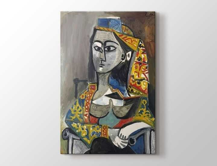 Pablo Picasso - Woman With Turk Costume - Türk Kostümlü Kadın Tablo |50 X 70 cm|_Kopya(1) - 1