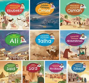 Parlayan Yıldızlar - Sahabiler ve Değerler (10 Kitap Set) - 1