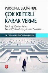 Personel Seçiminde Çok Kriterli Karar Verme - Ekin Kitabevi Yayınları (Bursa)