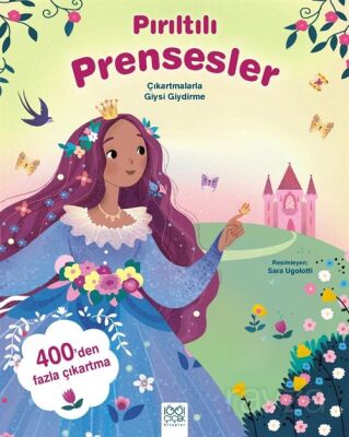 Pırıltılı Prensesler / Çıkartmalarla Giysi Giydirme - 1
