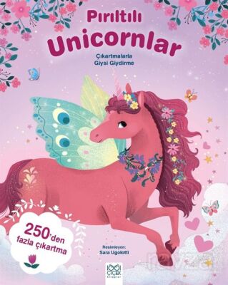 Pırıltılı Unicornlar / Çıkartmalarla Giysi Giydirme - 1