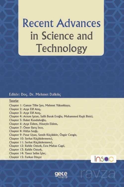 Recent Advances in Science and Technology - 1