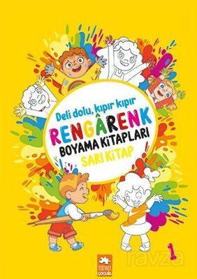 Rengarenk Boyama Kitabı Serisi / Rengarenk Boyama Kitabı 1 (Sarı Kitap) - 1